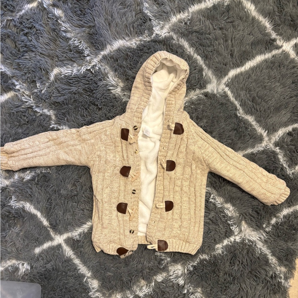 Fleece lined sweater